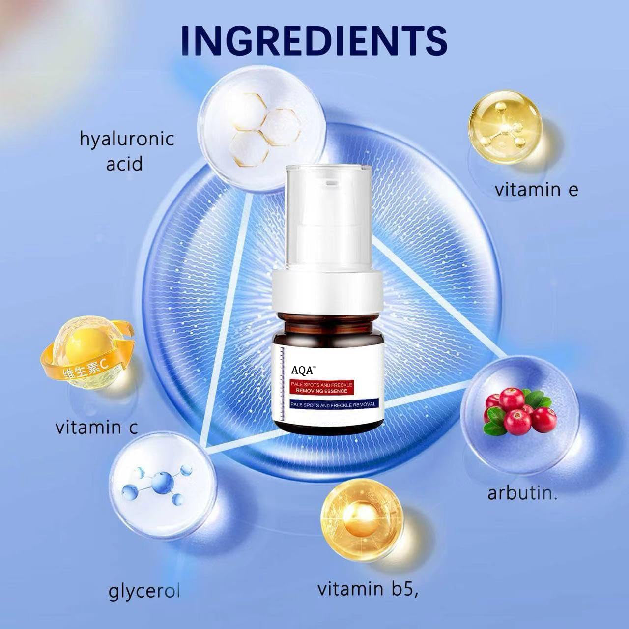 🔥AQA™Vitamin C Whitening Freckles Face Cream Remove Melasma Dark Spots Lighten Melanin