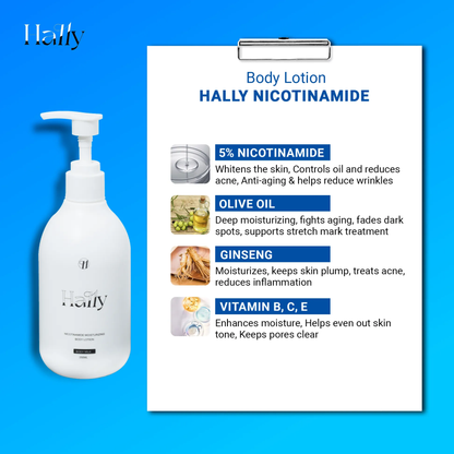🎁Buy 2 Get 1 Free🎁FOriginal Hally Niacinamide Whitening Body Lotion