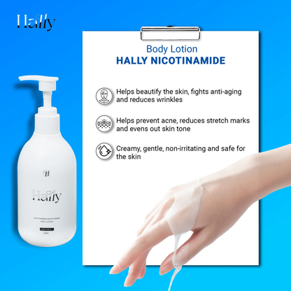 🎁Buy 2 Get 1 Free🎁FOriginal Hally Niacinamide Whitening Body Lotion